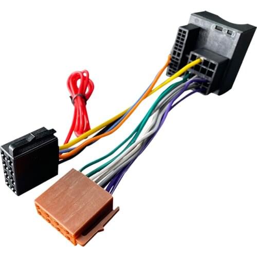 Car Stereo Audio ISO Wiring Harness Cable For Peugeot 207 307 307CC 407 For Citroen C2 C5 Radio Antenna Wire Adapter