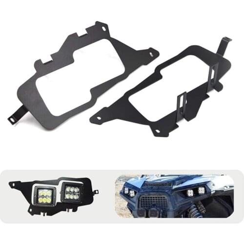 Car LED Light Cube Work Headlight Fog lamp Mount Brackets Holder For Polaris RZR 900 1000 / TURBO RI 2014-2020