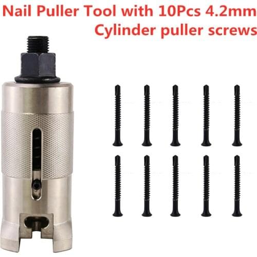 Lock Cylinder Puller Nail Puller Tool with Cylinder Puller Screws 4.2mm 4.8mm 5.5mm Cylinder Extractor Set Remover Tool