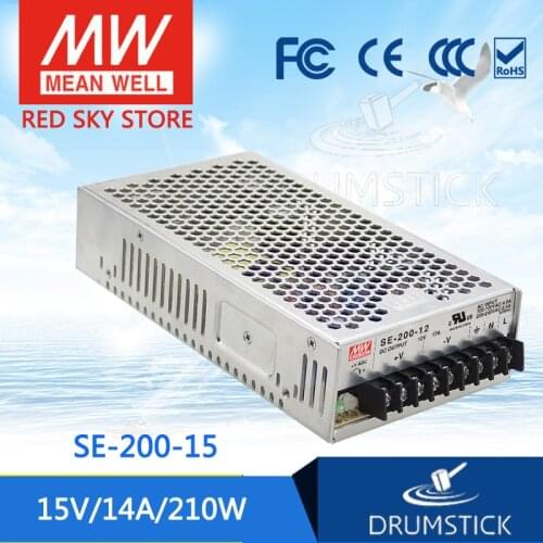 Patriotic MEAN WELL SE-200-15 15V 14A meanwell SE-200 15V 210W Single Output Switching Power Supply