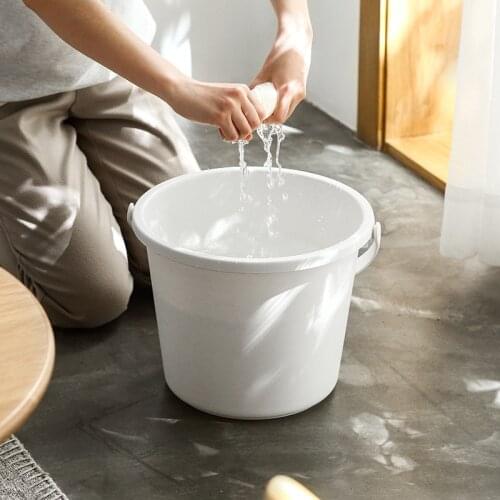 Household plastic large bucket with lid thickened portable car wash bottle