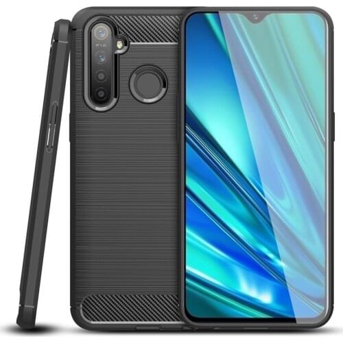 Realme 5 Pro Phone Case For OPPO Realme 5 Pro CASE bumper on Cover Carbon Fiber soft Silicon Anti-knock Case For Realme 5 Capa