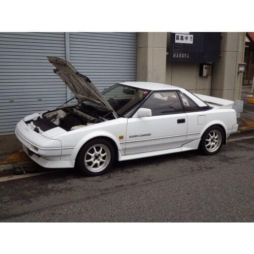 For 1984-1989 Toyota MR2 AW11 AW10 coupe Front Hood Bonnet Modify Gas Struts Carbon Fiber Spring Damper Lift Support Absorber