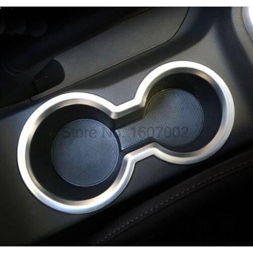 For Hyundai Creta IX25 2014 2015 2016 ABS Chrome Car Interior Center Consoles Water Cup Holder Cover Molding Trim Accessories