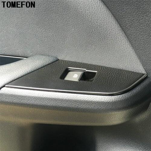 For Toyota Prius XW50 2016 2017 For Right Handed Driver ABS Matte Door Window Lifter Adjustment Swtich Button Covers Trim