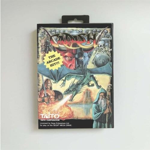 Cadash - EUR Cover With Retail Box 16 Bit MD Game Card for Sega Megadrive Genesis Video Game Console