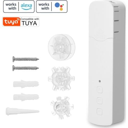 M515EGWT Tuya WIFI Intelligent Pull Bead Curtain Motor Smart Motorized Chain Roller Blinds APP Control For Alexa Google Home