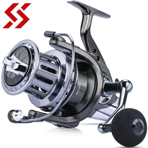 Sougayilang 10000 Series 10+1BB Fishing Reel EVA Reel Handle Sea Spinning Reel 25KG Drag Power Carp Fishing Tackles Pesca