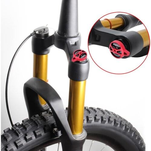 Mountain Bike Fork Suspension Lock Cover Durable Aluminium Alloy Bicycle Front Shoulder Cap Cycling Accessories