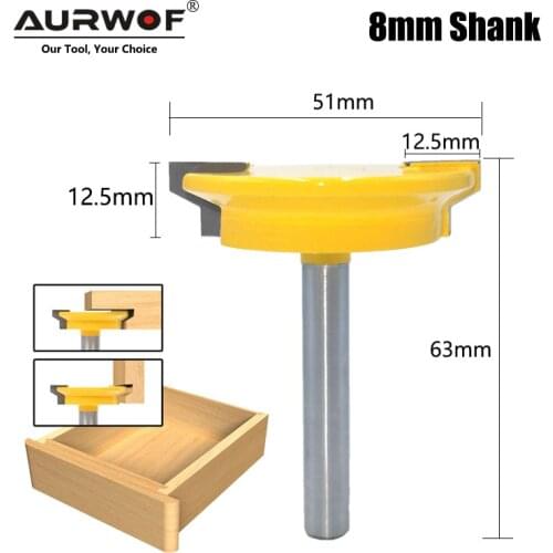 LAVIE 8mm Straight Drawer Molding Router Bit Drawer Lock Tenon Knife Plug Wood Milling Cutter Door Woodworking Tool MC02130