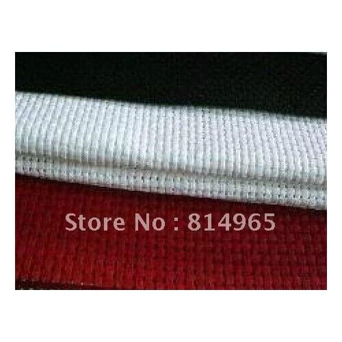 Best Quality 11 Count (11 CT) 100X100cm Free Shipping Hot Sell Aida Cloth Cross Stitch Fabric White/Red/Black