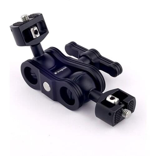 Multi-Function Dual Ball Head Hot Shoe Magic Arm Mount Adapter Arm Bracket Rabbit Cage Tripod Monitor As The Fill Light Fittin
