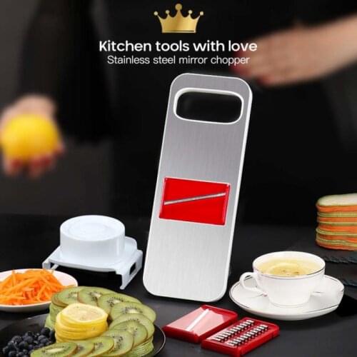 Never Hurt Your Hand Vegetable Cutter Multifunctional Kitchen Shredder Grater Adsorbable Refrigerator Stainless Steel Slicer