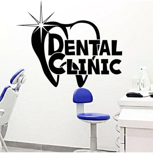 Dental Clinic Wall Decal Tooth Healthy Stomatology Vinyl Nursery Kids Room Interior Modern Wall Stickers Home Decoration Z509