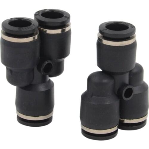 PY Pneumatic Quick Pick up Head PY-04 PY-06 Y Tracheal Plastic Three Pass PY-08 PY-10 PY-12 PY-14 Bifurcation Fast Plug-in