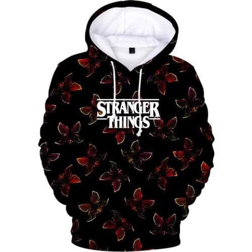 Dropship hit hop Stranger Things Hoodie sweatshirt Season 3 Sweatshirts Tv Series Stranger Thing 3d Print orversized streetwear