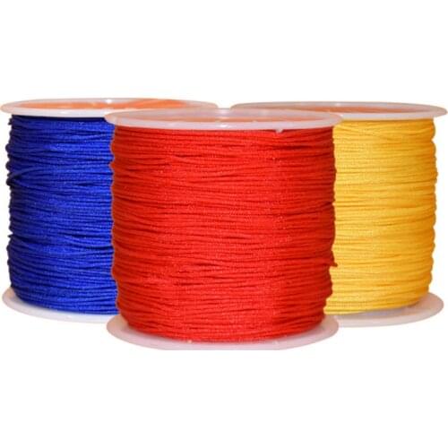 0.8MM*45M/Roll Chinese Knotted Thread Nylon Cord DIY Handicraft Tool Bracelet Necklace Jewelry Cord Sewing Craft Decoration Line