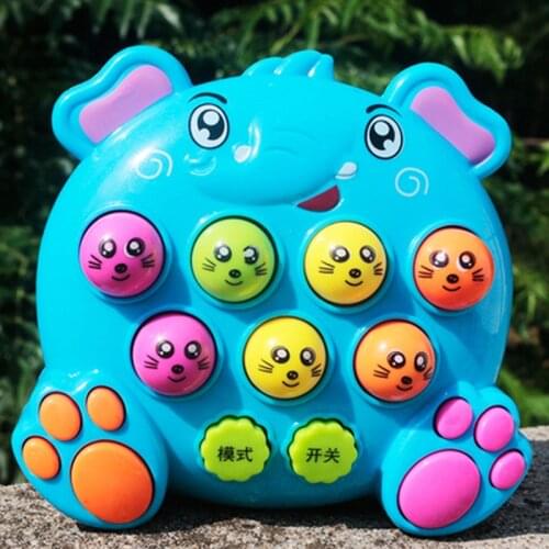1pcs Baby Kids Plastic Music Toys Play Knock Hit Hamster Game Cute Playing Educational Instrumentos Musicais Toy Children Gifts