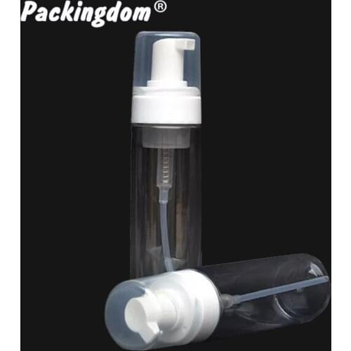 10pcs Plastic Foaming Pump Bottle Empty Cosmetic Packaging PET Containers Lotion Shampoo Mousse Foam Pumping Head Bottles 200ml