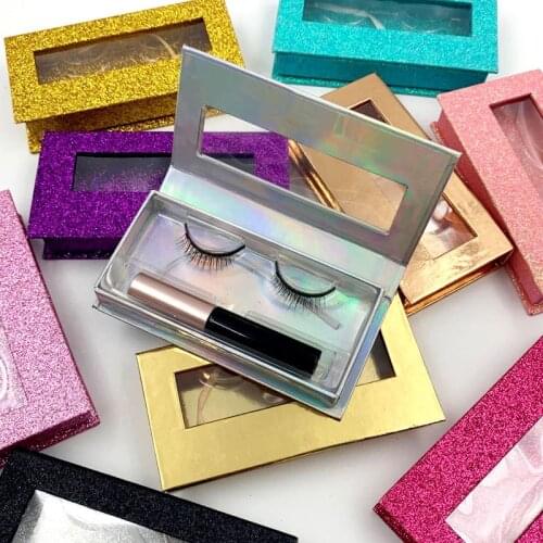 100pcs High Grade False Eyelashes Box Customized Logo+100pcs Magnetic Eyeliner Private Custom Brand Eyelashes package UPS/DHL