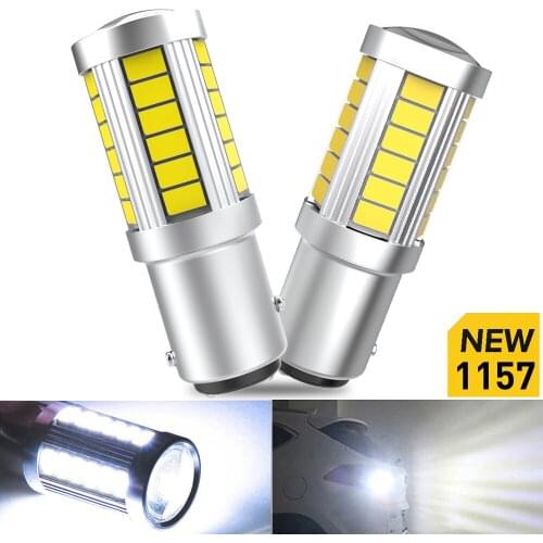 2pcs 1157 BAY15D P21W 1156 BA15S 7443 t20 3157 LED Canbus bulb Reversing light White For Kia Rio 3 4 2015 2016 2017 2018 2019