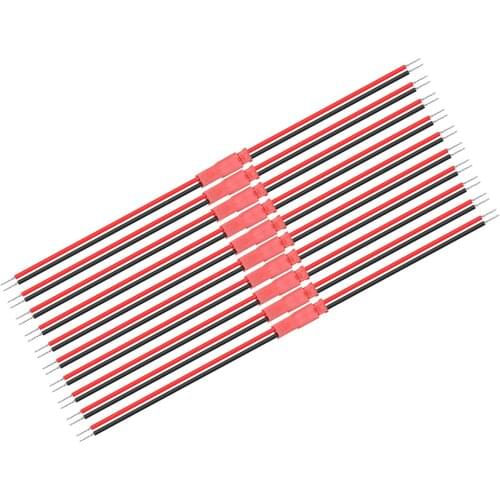 20pcs JST 2Pin Connector For Battery LED Lights Decoration Male Female Plug Cable Wire JST Connectors 22 AWG