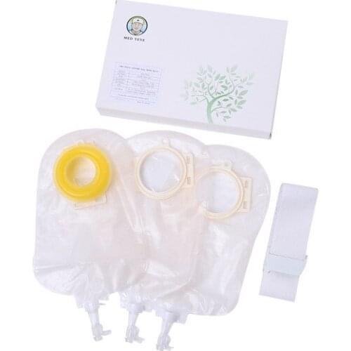 3 Pcs Ostomy Bags With Belt Drainable Urostomy Bag after Colostomy Suitable For Stoma Size 25/35/45 MM