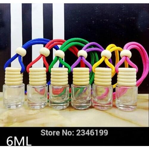 6ML 40pcs/lot Creative Gift Container, DIY Car Hang Pandent Decoration, Empty Glass Perfume Bottle