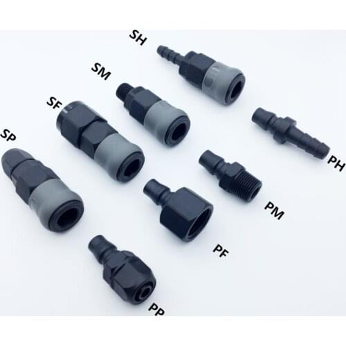 C type plastic steel quick joint SP SF SH SM PP PF PH PM 20 30 40 inch thread (PT) penumqtic quick coupler