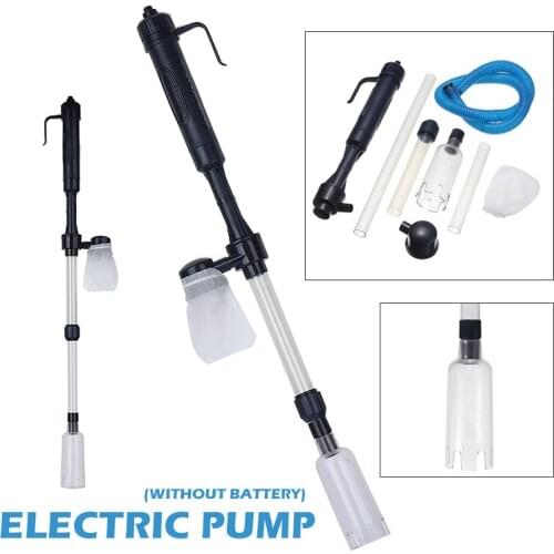 Electric Aquarium Fish Tank Cleaning Gravel Cleaner Washer Siphon Vacuum Water Pump for Fish Tank Aquarium Cleaner Accessories