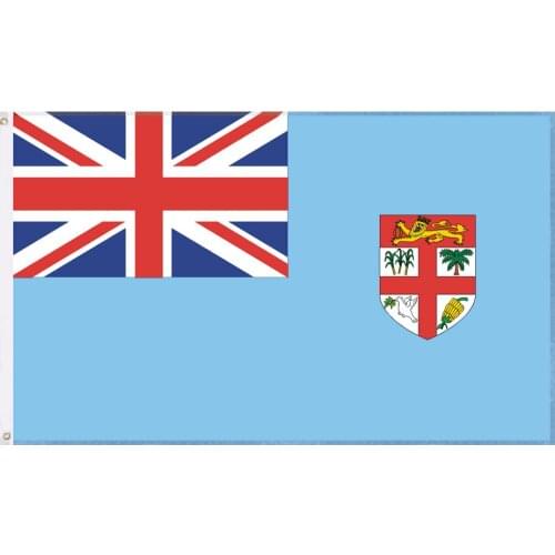JiaHao Wholesale 100% Polyester Double Stitched Stock 3x5ft Fiji Flag
