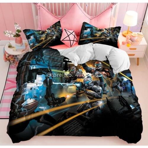 Duvet Cover 3D Printed Star Wars Bedding Set for Bedroom Polyester Single Queen King Size 55x79 Inch Quilt Cover Set Gifts