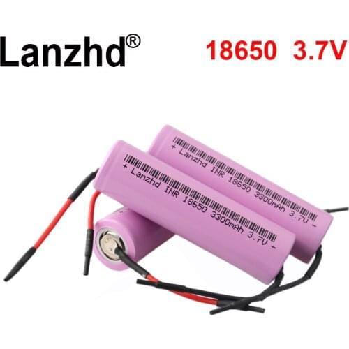 10PCS lithium 3.7V Li ion 18650 Battery 18650 Original Rechargeable batteries DIY 3300mAh 10A VTC7 35E