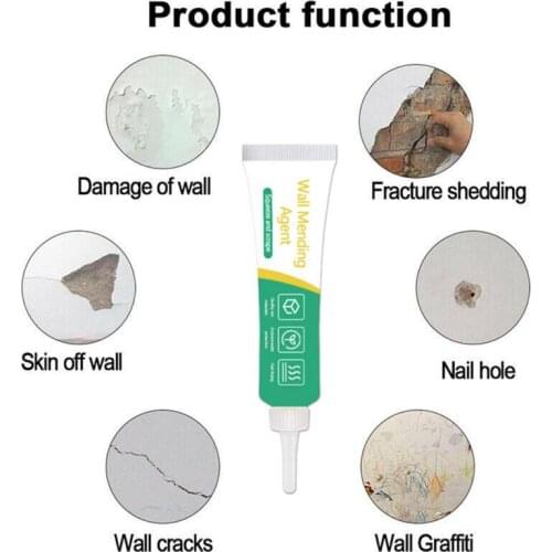 20ML Wall Mending Agent Wall Repairing Ointment Universal Mending Paste Repair Cream Grout Sealant For Cracked Peeled Holes Wall