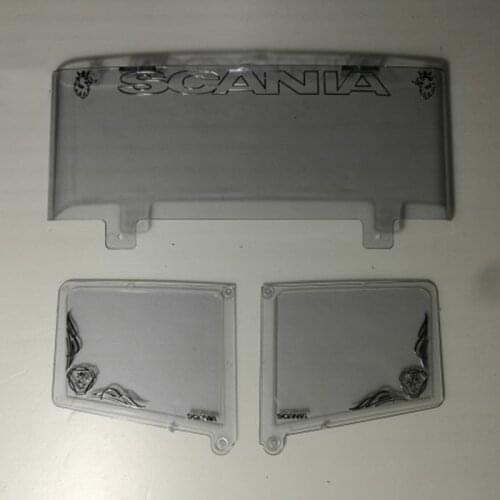 Metal Stickers Side and Front Glass Paster for 1/14 Tamiya RC Truck Car SCANIA R730 R470 R620 56323 Diy