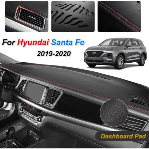 For Hyundai Santa Fe 2019 2020 TM Anti-Slip Mat Dashboard Cover Pad Sunshade Dashmat Protect Carpet Anti-UV Dash Car Accessories