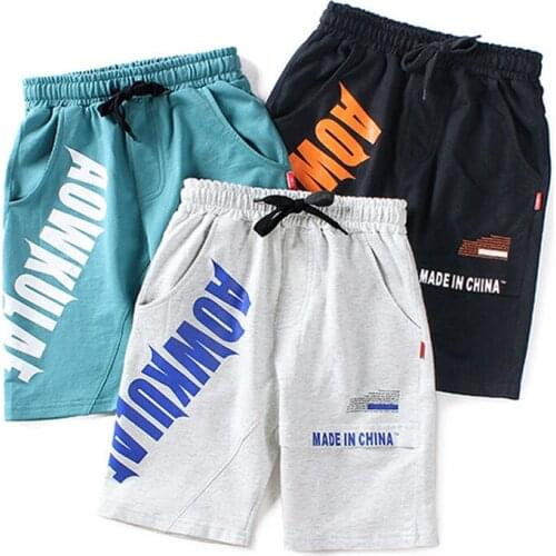 Boys Shorts Solid Colors Kids Boy Cotton Beach Short Sports Pants Children Elastic Waist Pants Toddler Summer for Baby Clothing