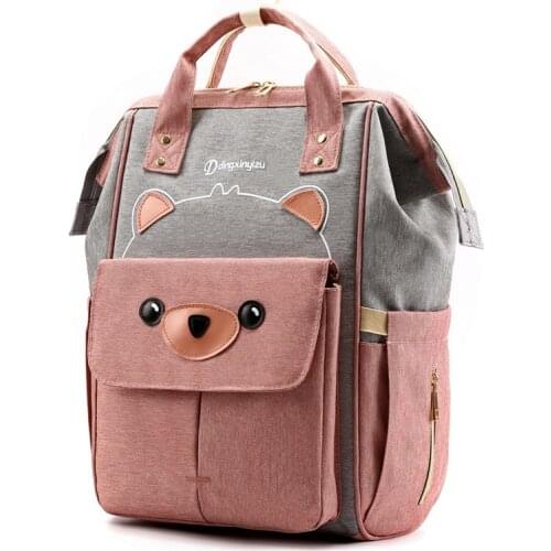New Baby Diaper Bag Backpack Mummy Maternity Mother Brand Fashion Cartoon Mom Backpack Nappy Changing Baby Bags Mom Mommy Bag