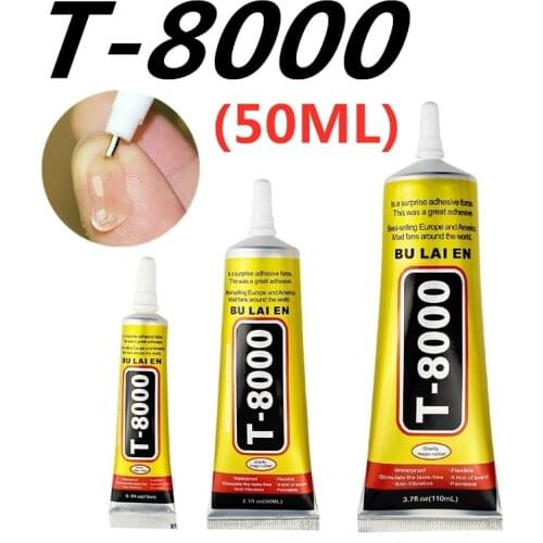 T-8000 50ML MultiPurpose Industrial Adhesive Jewerly Craft Rhinestone And Nail Gel T8000 Diy Phone Frame Fix Screen Glass Glue