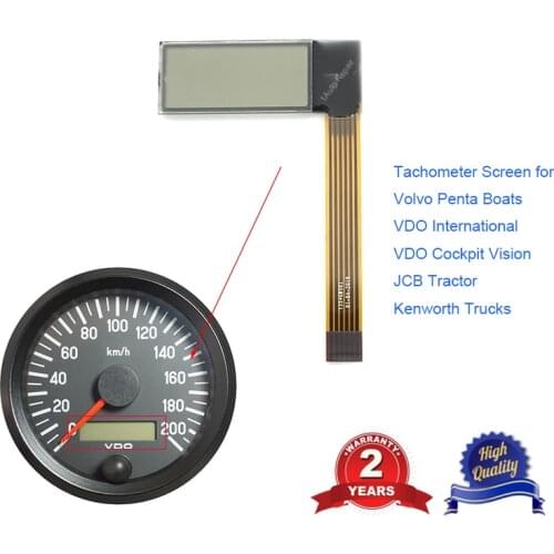 Tachometer Gauge Screen LCD Display Screen for VDO Volvo Penta Jcb Tractor Boat