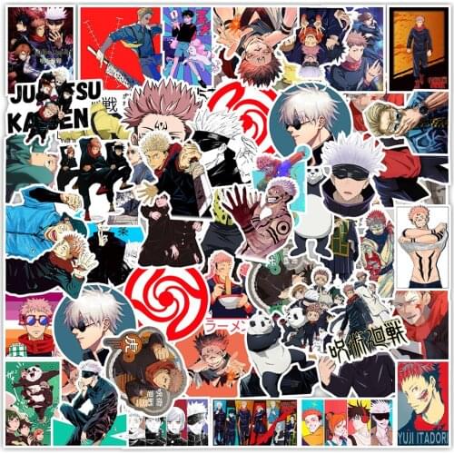 10/30/50PCS Anime Jujutsu Kaisen Graffiti Stickers DIY Car Motorcycle Luggage Guitar Cartoon Waterproof Sticker Decal Kid Toy