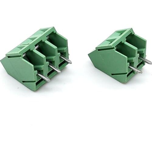 10pcs Terminal KF103-5.0-2P/3P KF103 300V 10A Screw 2Pin 3Pin 5.0mm Straight Pin PCB Screw Terminal Block Connector 22-12A WG
