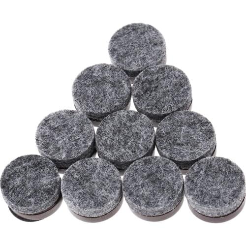 10Pcs Gray Felt Pads Lightweight Nail Felt Non-Skid Furniture Pads Reducing Noise Prevent Scratches Floor Table Chair Feet Pads