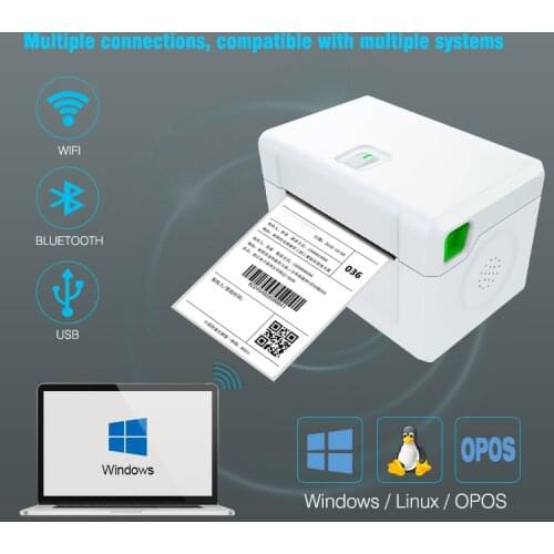 150mm/s Pringting Speed USB/Bluetooth/Wifi Thermal Barcode Label Printer for Logistics Shipping Label HCC-TL31