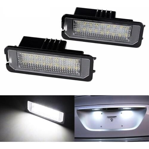 SUNKIA 2Pcs/set Error Free LED License Number Plate Light for Bentley Continental/Mulsanne/Azure 07UP/Brooklands High Power