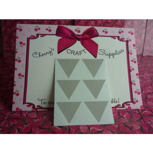 3.8x3.3cm Light Grey large triangle stickers