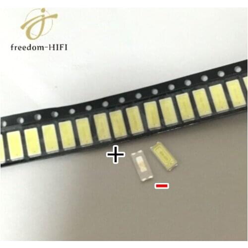 50pcs Samsung 7030 6V FOR repair tcl LCD TV LED backlight Article lamp SMD LEDs Cold white light emitting diode
