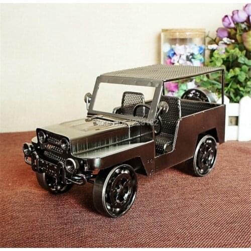 Antique classic cars model Vintage Iron metal craft handmade Retro Ornament Bar/Pub/Cafe/Shop decoration business gift