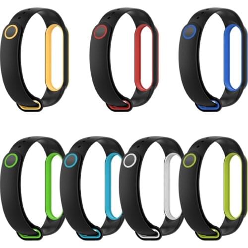 Bracelet For Xiaomi Mi Band 5 Two-color Replacement Strap Three-point Wristband For MiBand 5 Wrist Strap For Xiaomi Mi Band 5