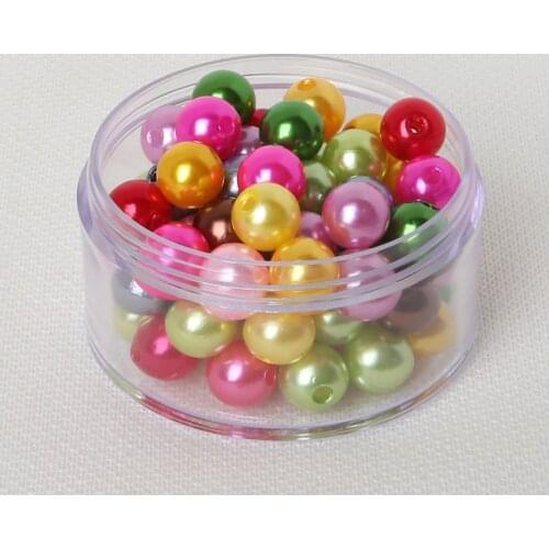 Wholesale Pick Size 4.6.8.10mm ABS MIX Color Imitation Pearl Beads Round Loose Beads Fit DIY Bracelet Making